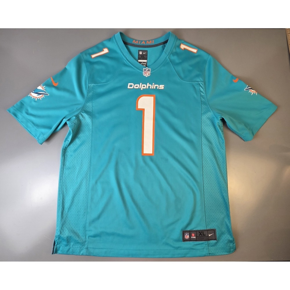 NIKE Tua Tagovailoa #1 Miami Dolphins Jersey XL On Field NFL